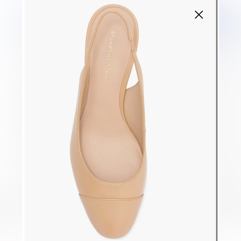 Stuart Weitzman 
Milla 55 Slingback Pump women 
495 Sz6 gently used
Golden Beige - Picture 3 of 16